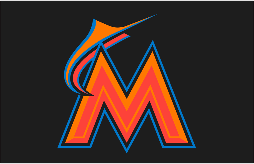 Miami Marlins 2016-2018 Batting Practice Logo iron on transfers for clothing